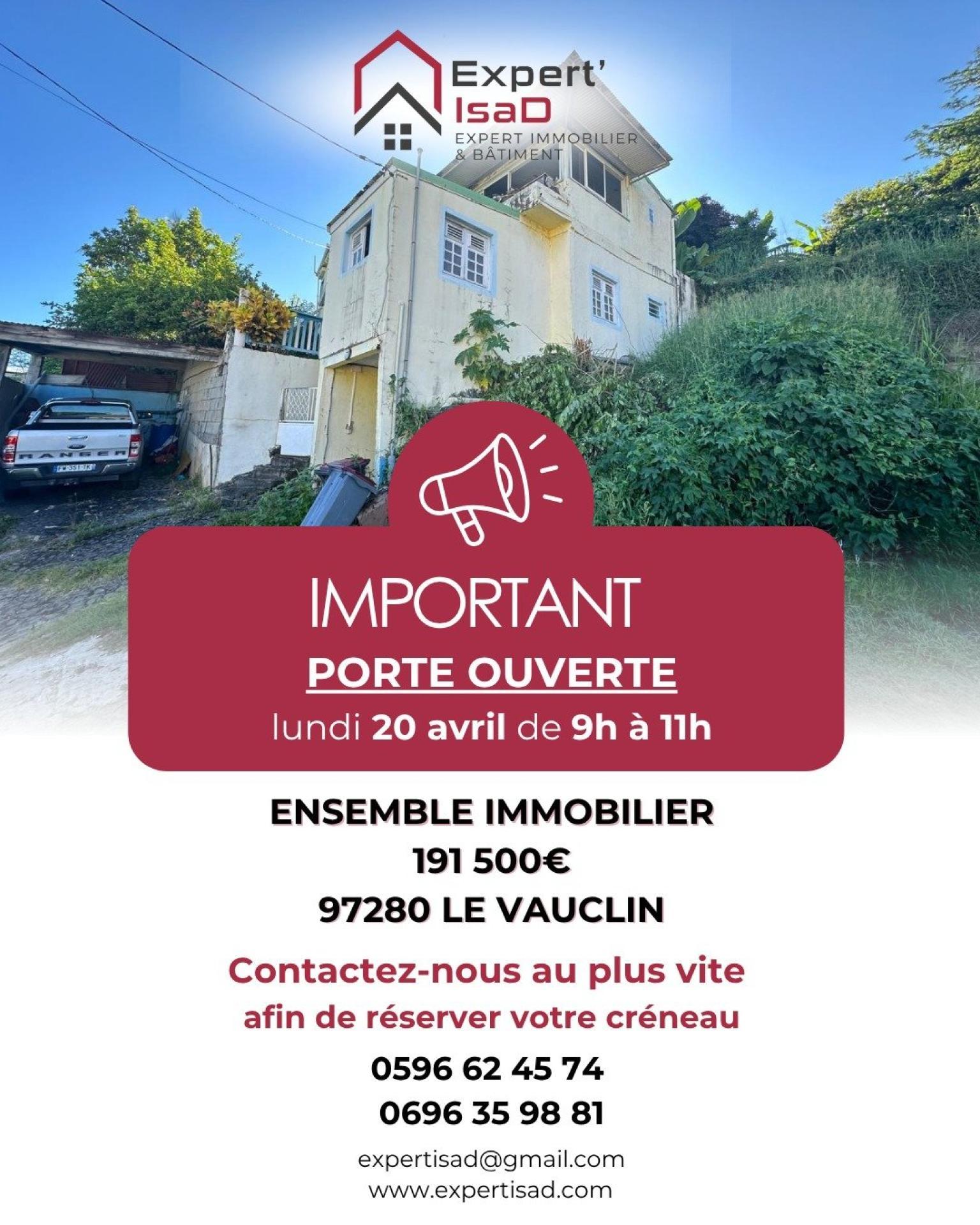 Immeuble 2 pièces 135 m² · à Le Vauclin · 135 m² · 191 500 €