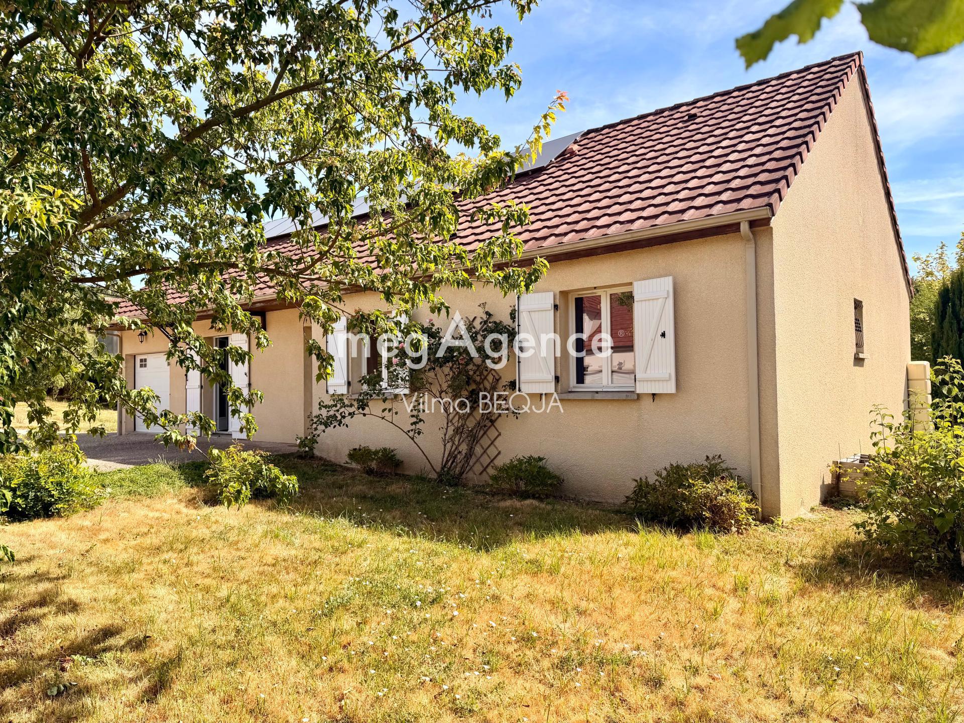 Maison de plain-pied 103 m² – 4 chambres – Garage – Terrain de 1 100 m²