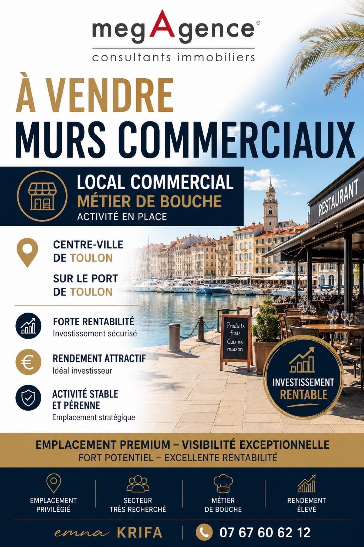 Local commercial 3 pièces 60 m² · à Toulon · 60 m² · 329 000 €