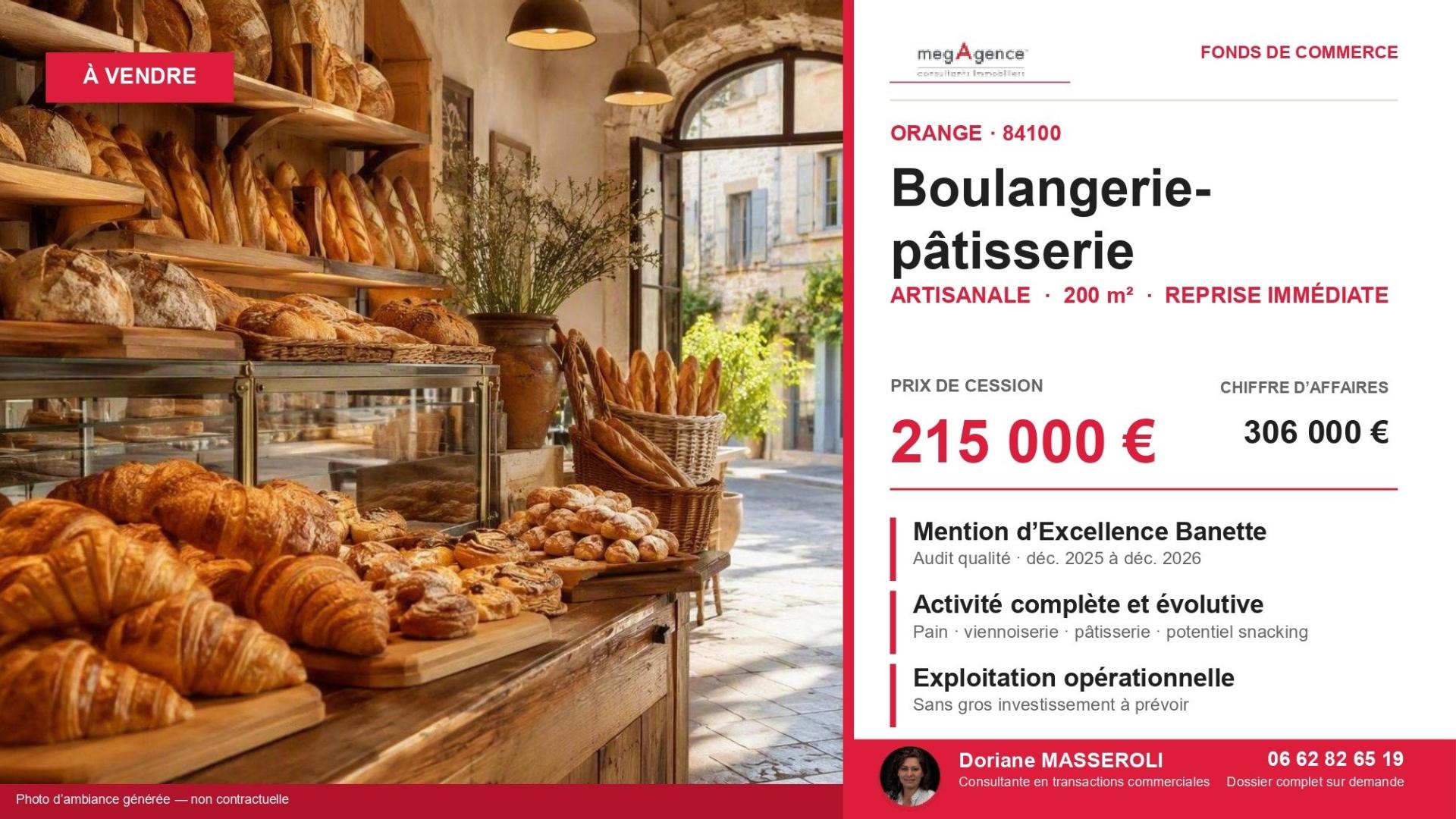 Local commercial 200 m² · à Orange · 200 m² · 215 000 €