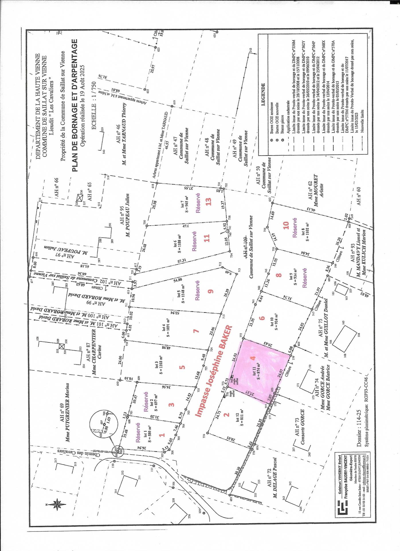 Terrain 874 m² · à Saillat-sur-Vienne · 20 236 €