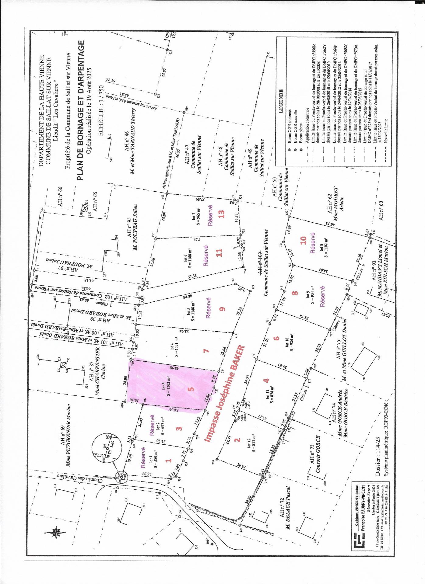 Terrain 1103 m² · à Saillat-sur-Vienne · 23 442 €